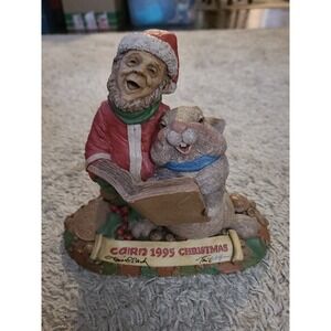 Vintage - Tom Clark: Cairn 1995 Christmas - Singing Gnome Bunny Rabbit Figurine